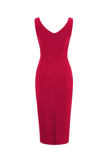 Czerwona sukienka Bodycon Vintage 1960s